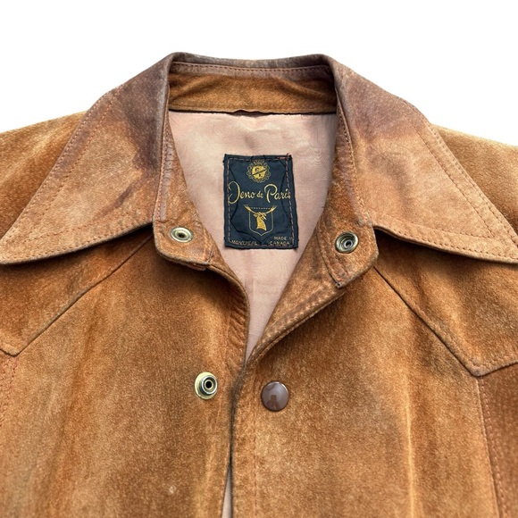 Jeno de paris by Montreal vintage suede leather jacket size 38. - Picture 3 of 16